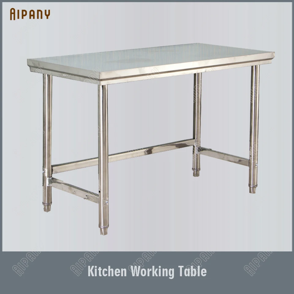 

WT900/1200 Stainless Steel Free Standing Vertical Kitchen Working Table 900mm 1200mm Length Maximum 200KG Load Bearing