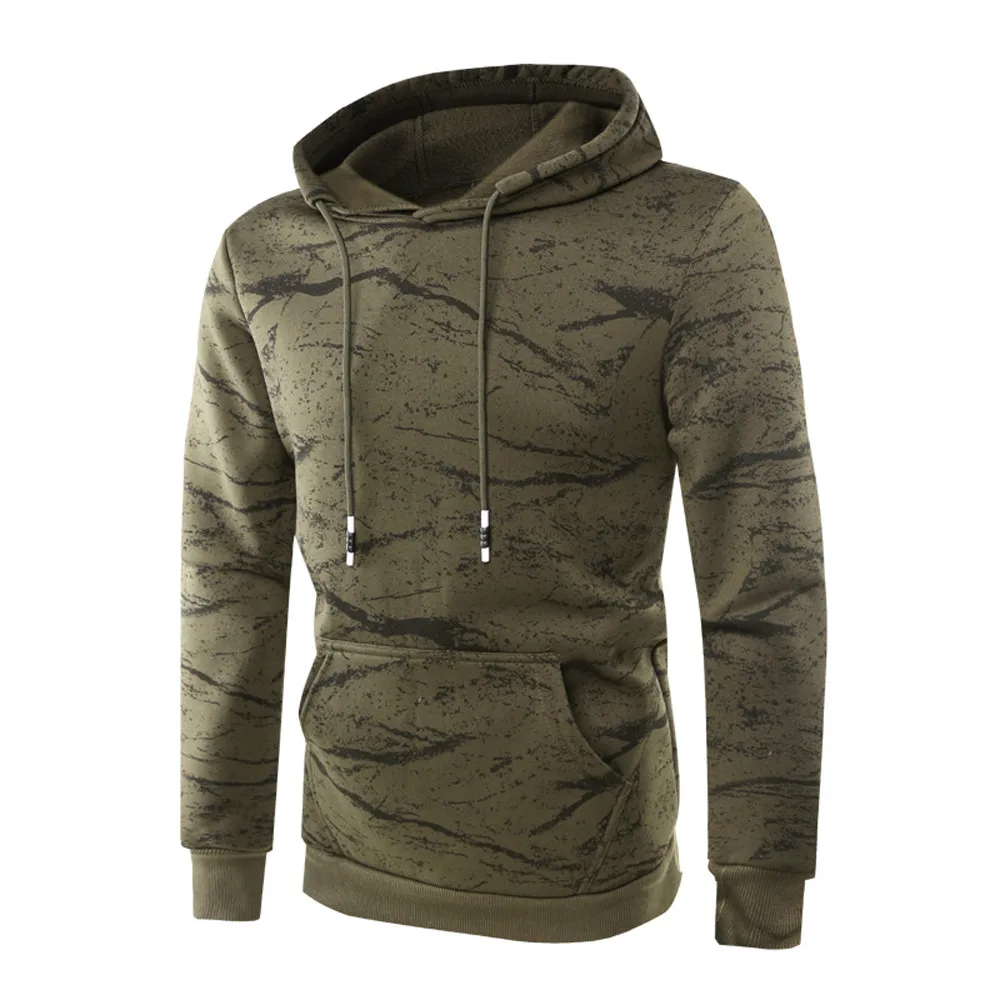 Pattern Autumn Men's Long Sleeve Blouse Tee Running Tops With Hat Hooded Sport Coat Outwear Full Fitness Gym Sweatshirt A1