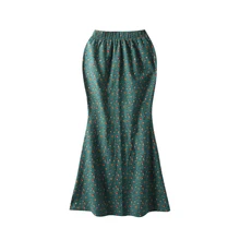 Мода размера плюс мусульманская юбка хлопок элегантный пакет бедра рыбий хвост длинные юбки для исламских арабских женщин Длина по щиколотку