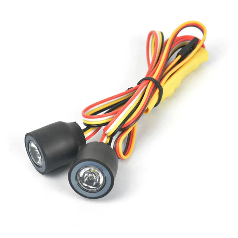

Universal Angel Eye Colorful LED Lights Headlight for 1/10 RC Rock Crawler Axial SCX10 D90 Jeep Wrangler Body Shell