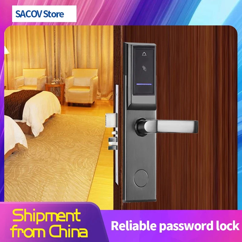 Intelligent door lock hotel lock Smart lock rfid lock hotel door lock Electronic RFID Hotel Door System with door bell card lock