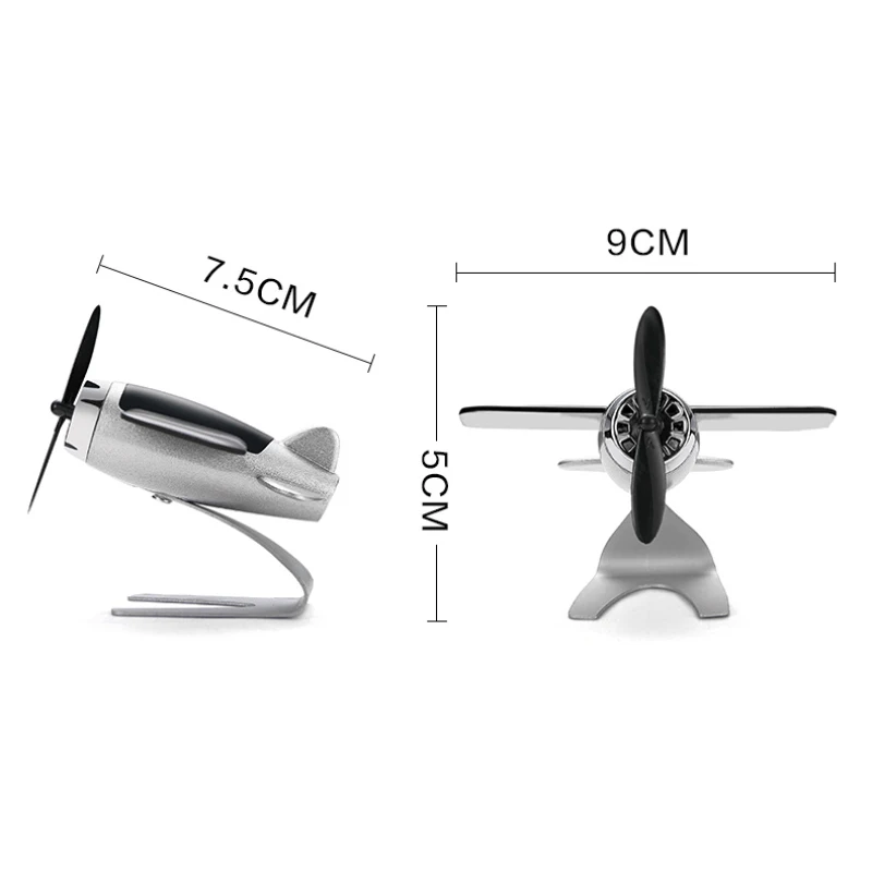 Ароматический коврик сплав энергия Солнечное колесо самолет приборная панель твердый автомобиль украшение запах духов Автомобиль Стайлинг самолет украшение