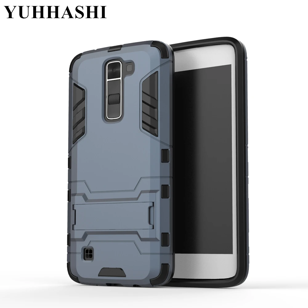 YUHHASHI противоударный жесткий чехол-подставка для LG K7, защитный чехол-накладка для телефона, чехол-бампер для LG K7
