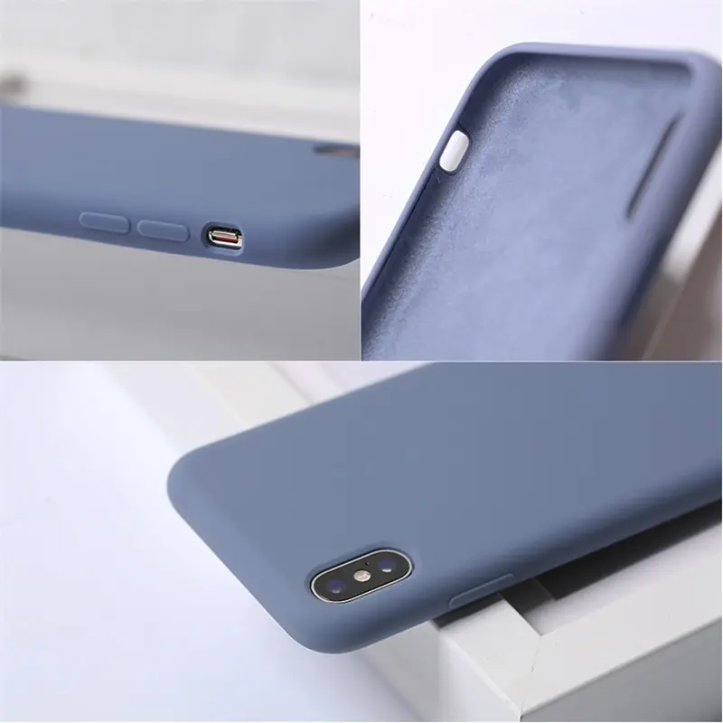 Роскошный чехол для телефона оригинальный силиконовый iPhone X XS Max XR Мягкий