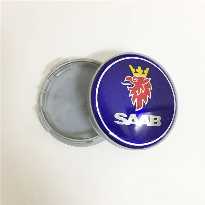 Подходит для Saab колеса Заглушка автомобильного колпака Стандартный Saab Ступица колеса модифицированный Автомобильный логотип автомобиля ступица пластиковая крышка центральный колпачок