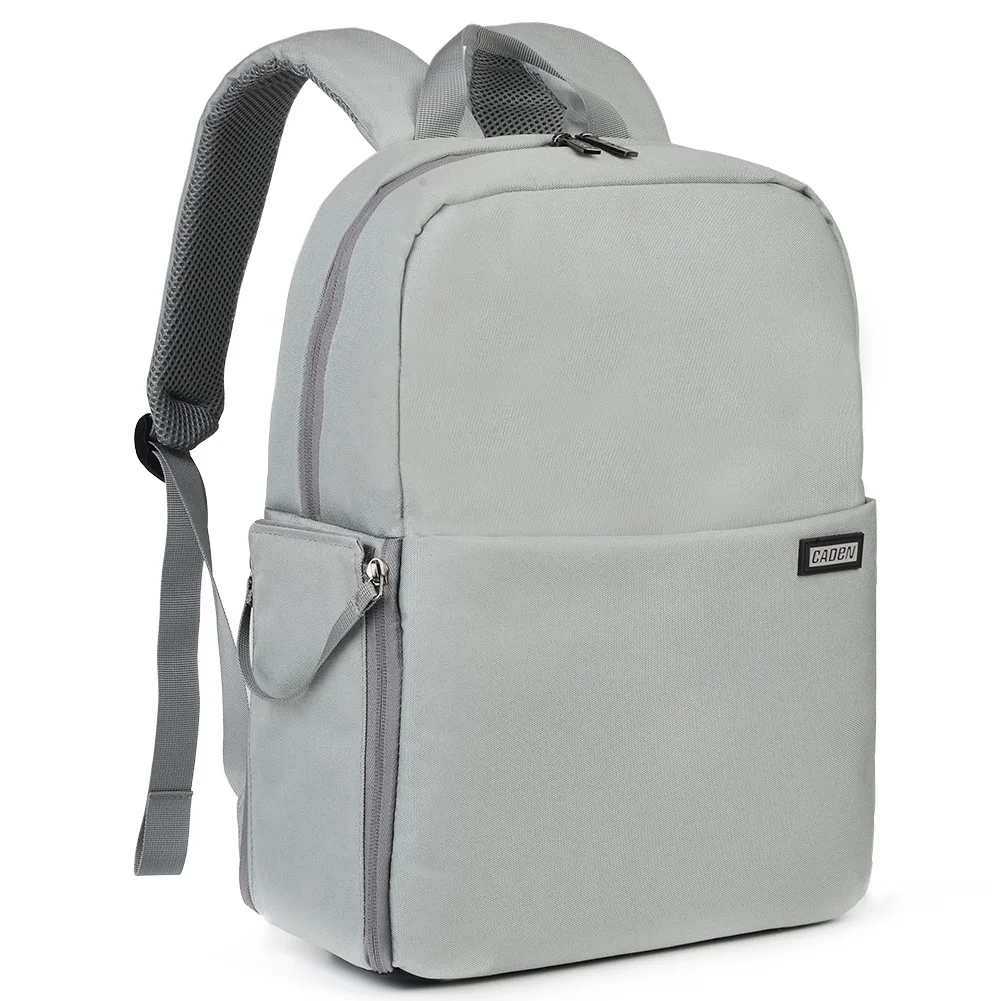 CADeN L4 dslr камера сумка Водонепроницаемый рюкзак наплечный ноутбук Цифровая камера и объектив фотография багажные сумки чехол для Canon Nikon - Цвет: L4 Light grey