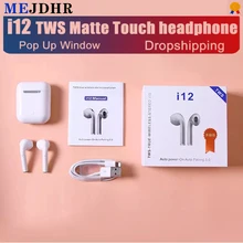 Беспроводные наушники I12 tws v5.0 Bluetooth наушники сенсорная Спортивная гарнитура Мини i12tws наушники для смартфонов PK i7S i11 i88