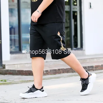 

Dk301 Longteng Bronzing Shorts Fat Sports Leisure Pants 2020 Extra Large Fat Male Pants