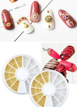 

Chameleon Stone Nail Rhinestone Small Irregular Beads Steel ball Pearl Rivet 3D Nail Art Decoration In Wheel Accessories