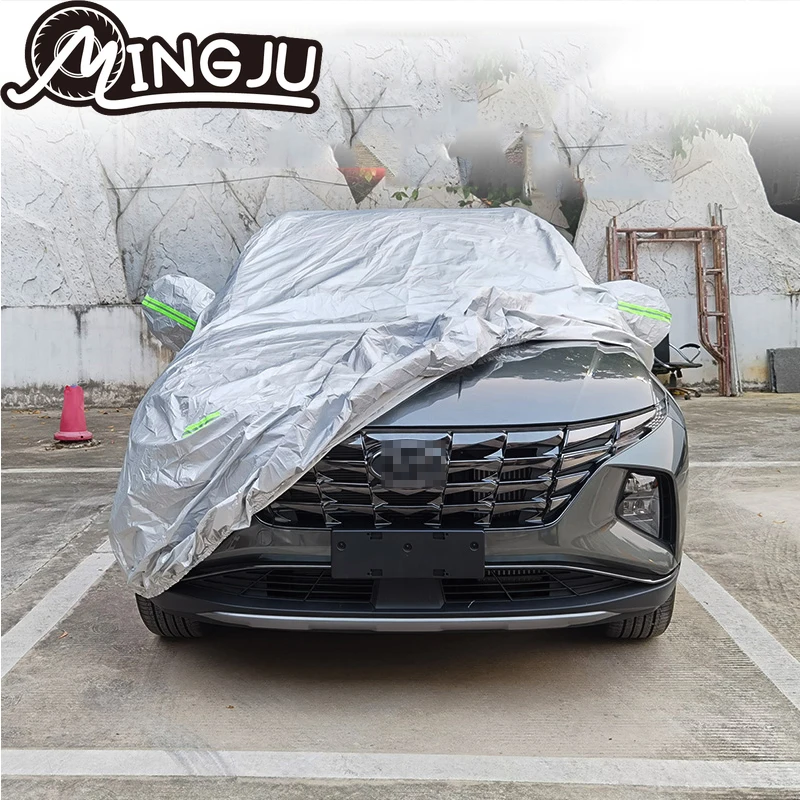 Full Car Covers Rain Frost Snow Dust Waterproof Protection Exterior Car Cover Anti UV Accessories For HYUNDAI Tucson 2021 NX4