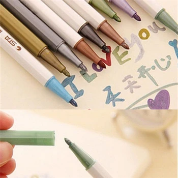 

10pcs/lot Korean highlighters Kawaii 10 colors crayon marker pens office material escolar school supplies canetas