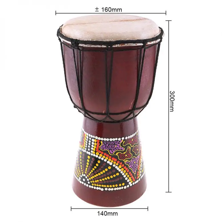 SLADE 6 дюймов Профессиональный Африканский Djembe барабан Классическая живопись дерево козья кожа хороший звук музыкальный инструмент