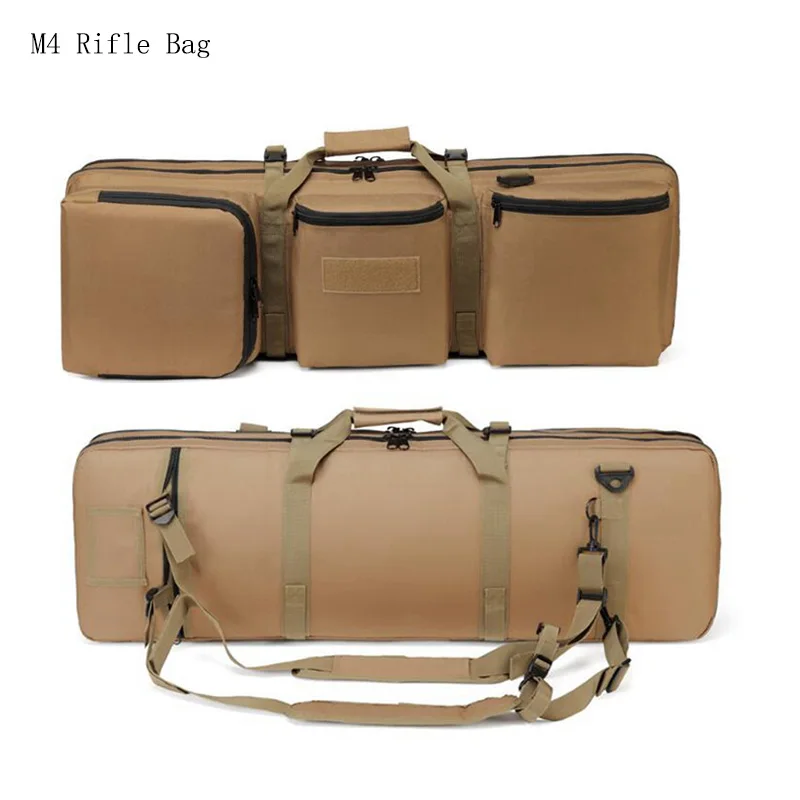 

Military 85CM Dual Rifle Gun Bag for M4 Gun Backpack Airsoft Outdoor Hunting Rifle Carry Case Magazine Pouch with Shoulder Strap