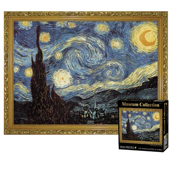

Adult Puzzle 3000pcs / set Famous Painting Landscape Leisure Decompression Toy Paper Puzzle Gift