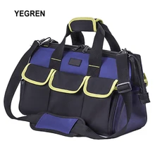 

Electrician Woodworking Hardware Tool Storage Bag Multi-function Hand Toolbag 14" 16" Repairing Tool Bag with Plastic Foot Pad