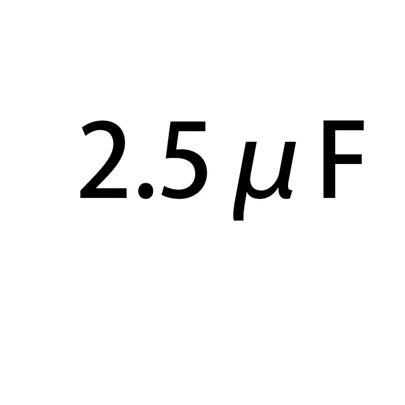 Новинка, 10 шт./лот, компонент 1,5 мкФ 450В переменного тока, электрический вентилятор, кондиционер, вытяжка печи - Цвет: 2.5uF
