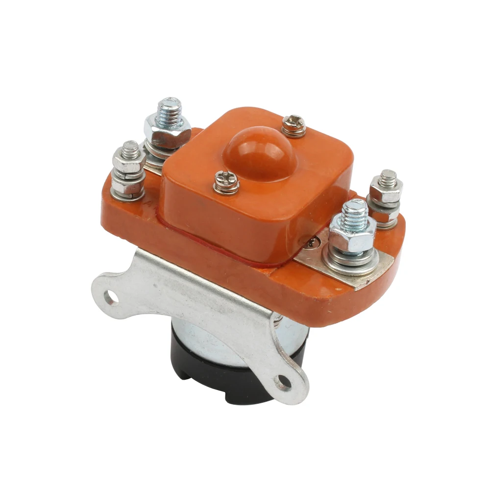 ZJ100A NO(нормально открытый) 12V 24V 36V 48В 60В 72В 100A контактор постоянного тока для мотор погрузчик электромобиль захватить wehicle автомобильная лебедка
