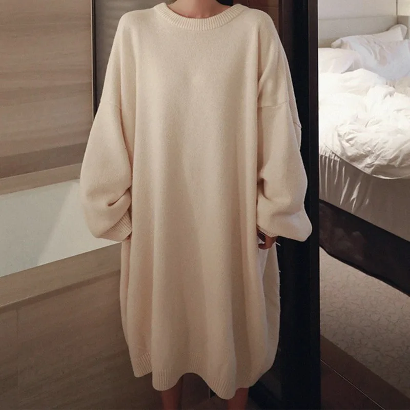 SHENGPALAE новые модные осенне-зимние Длинные повседневные женские пуловеры с круглым воротником свободные свитера в Корейском стиле FT924