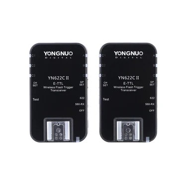 

YongNuo YN622C II 2.4G Wireless E-TTL Flash Trigger Receiver Transceiver Transmitter for Canon EOS 5D Mark II 7D 70D 60D 50D 40D