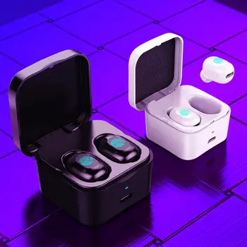 

BEESCLOVER TWS Min Bluetooth 5.0 Earphones Wireless Earbuds Sports Music Touch Earphones Earsets With Mic and Charging Box d30