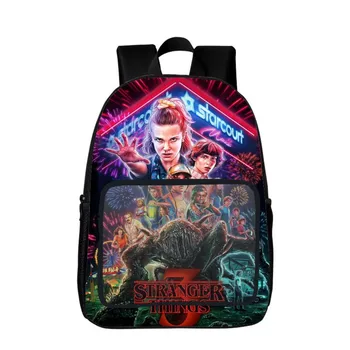 

16" 19" Stranger Things Backpack Bag School Book Laptop Computer Child Students Back School Cartoon Gift