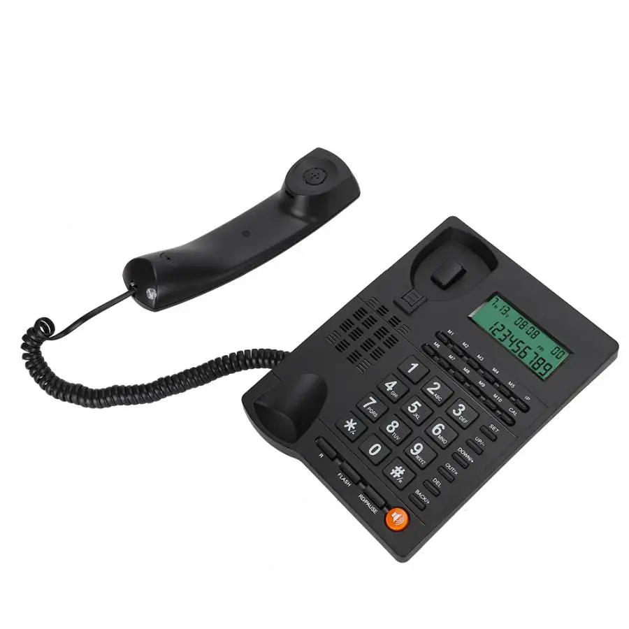 Мини-телефон L109 английский торговли вызова регистрации Дисплей Caller ID телефон для Офис Отель Ресторан черный домашний телефон