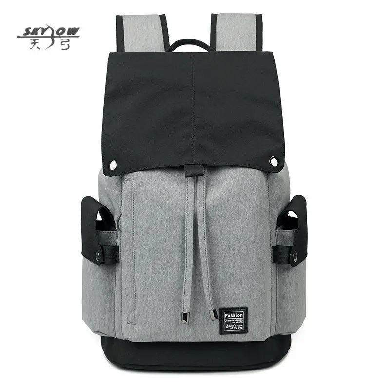 

Korean-style Backpack Large Capacity Waterproof Computer Backpack College Student Flip Shoulder School Bag Men's