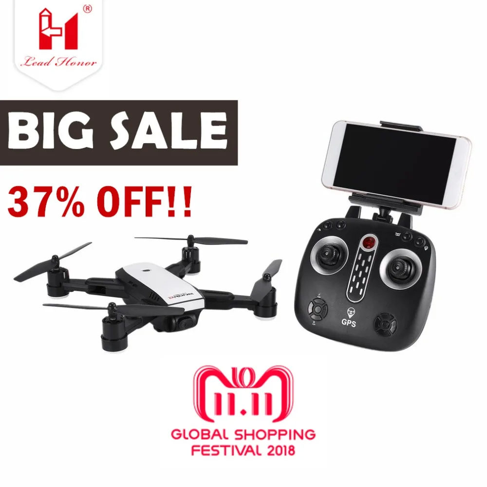 

X28 2.4G FPV Foldable GPS Drone RC Quadcopter with Adjustable 720P HD Camera Real-time Altitude Hold Follow Me ht