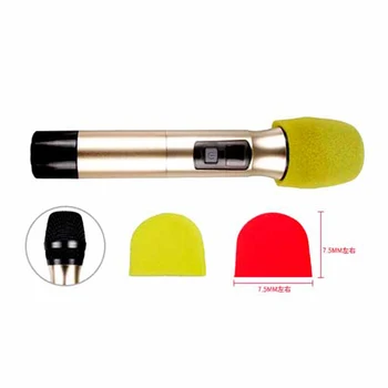 

100 PCS/Pack Handheld Microphone Foam Mic Cover Studio WindScreen Protective Grill Shield Soft Sponge Microphone Cap