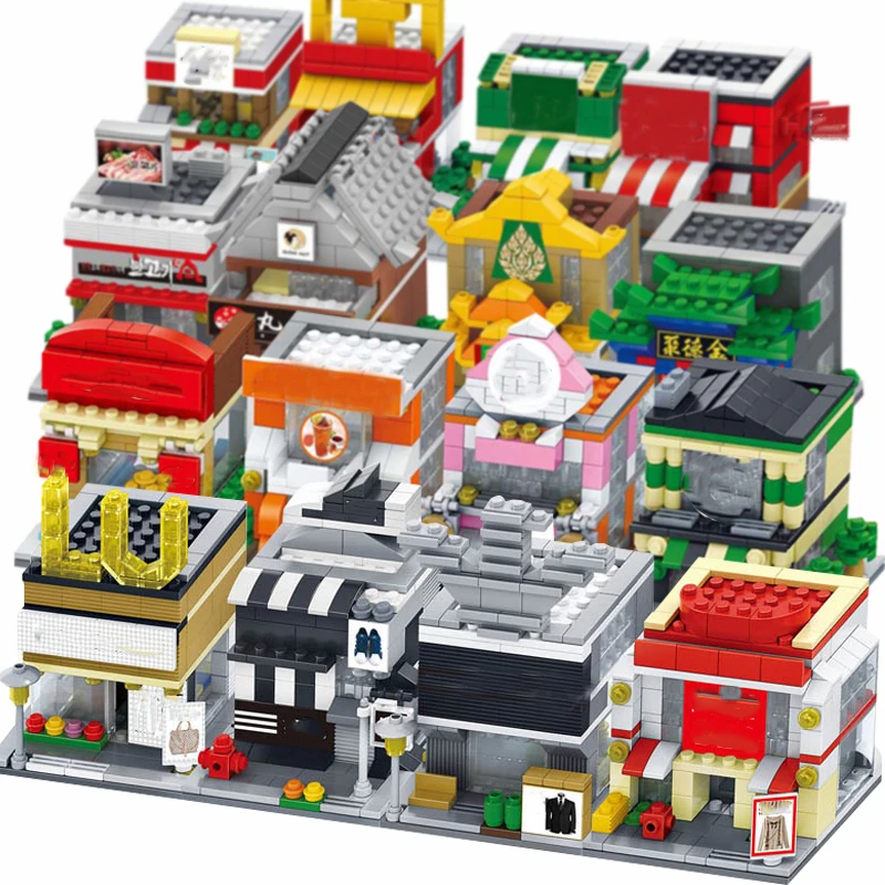 4 в 1 Детский конструктор Город|diamond blocks|building toyslego city toys |