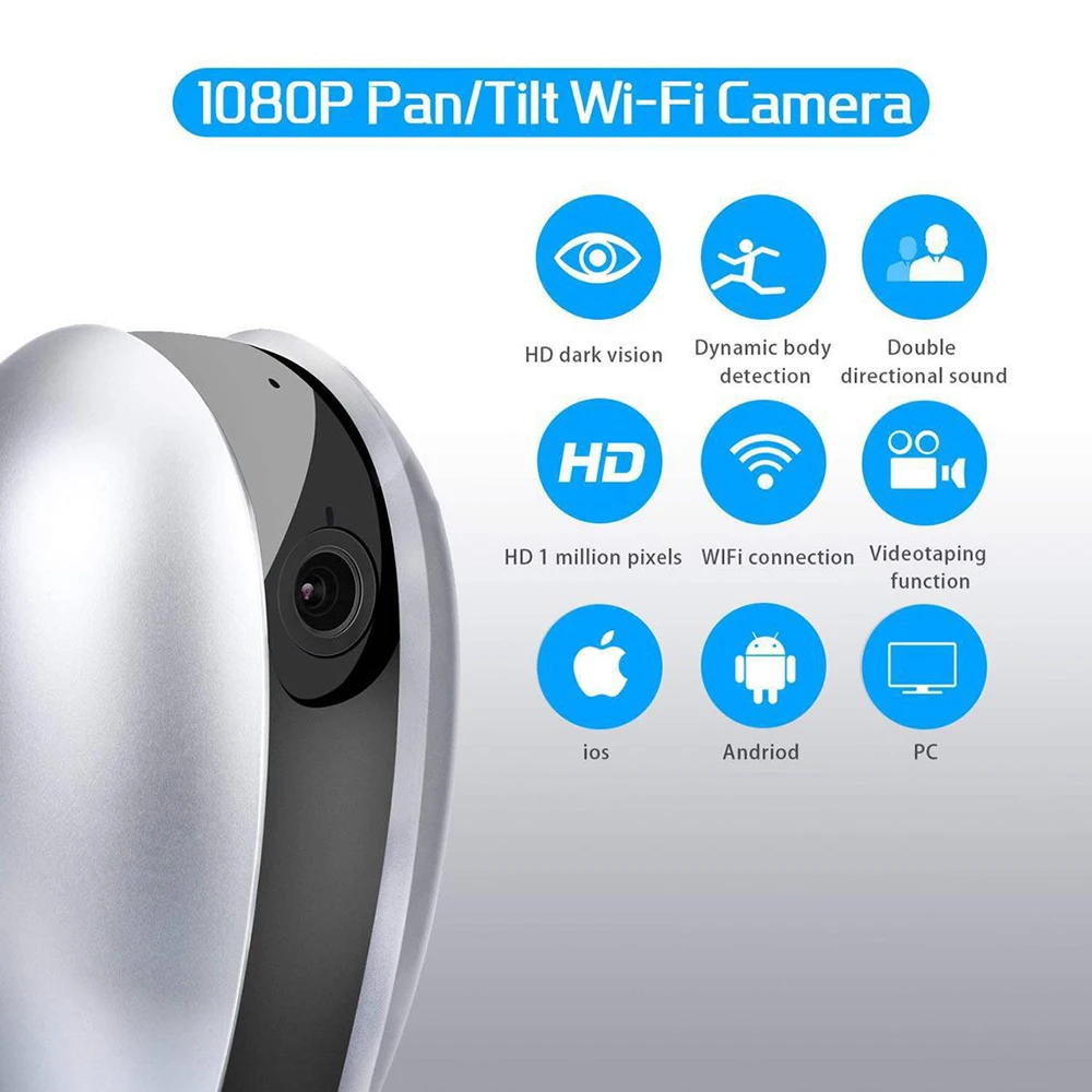 TACOCO 1080P HD IP камера WiFi Детский Монитор домашняя камера безопасности беспроводная камера наблюдения ИК Ночное Видение CCTV камера
