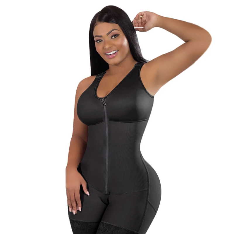 Women' Corset Compression Garments Abdomen Shaping Short Vest Girdle  Postpartum Post Liposuction Bodysuit Fajas Colombianas