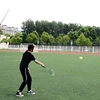 Portable Badminton Trainer Badminton Practice Robot Professional Stretch Badminton Training Tool Self-study Shuttlecock Rebound 4