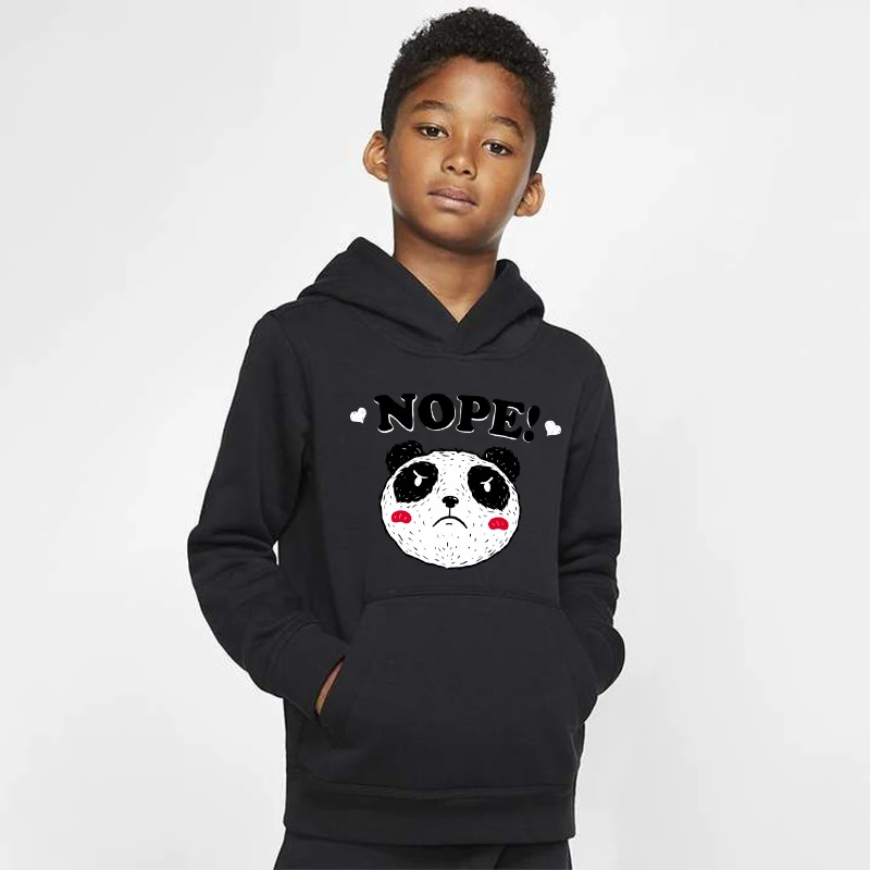 Hoodies 3 Новинка; толстовки с капюшоном для мальчиков с принтом панды; детские зимние плотные толстовки; костюм для малышей; бархатные топы для девочек; костюм - Цвет: Hoodies 3
