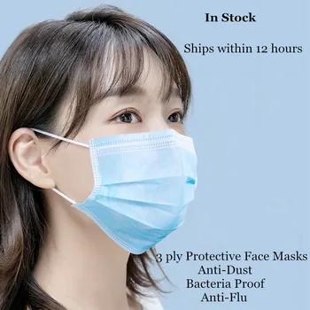 

Health Safety 3 Layer Earloop Disposable Surgical Face Mask Anti-pollution Prevent Industrial Dust PM2.5 Medical Mouth Face Mask
