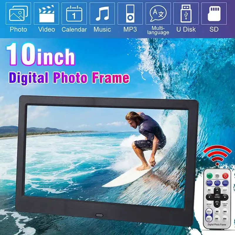 

7/8/10 inch Screen Digital Photo Frame HD 1024x600 LED Backlight Full Function Picture Music Video Electronic Album Clock Gift