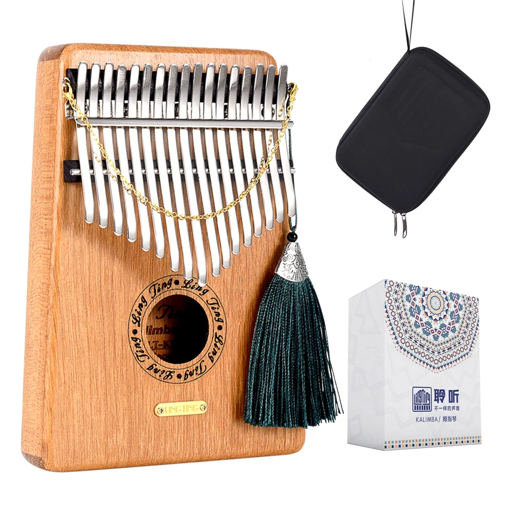 LingTing – Piano à pouce K17GEQ 17 touches, Kalimba Mbira (sans EQ