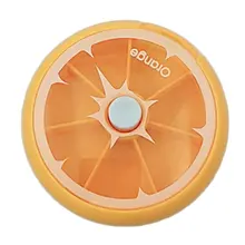 Портативная круглая вращающаяся коробка для таблеток, дорожный витаминный чехол, органайзер для хранения ювелирных изделий, коробка для хранения 7 отделений, контейнер для таблеток