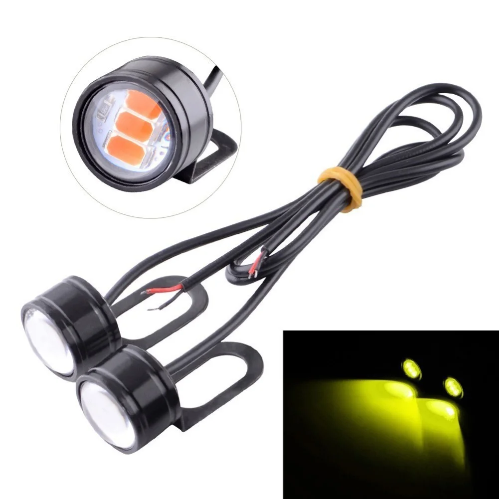 2Pcs 5630 SMD LED Motorcycle Handlebar Spotlight Headlight Driving Light Lamp