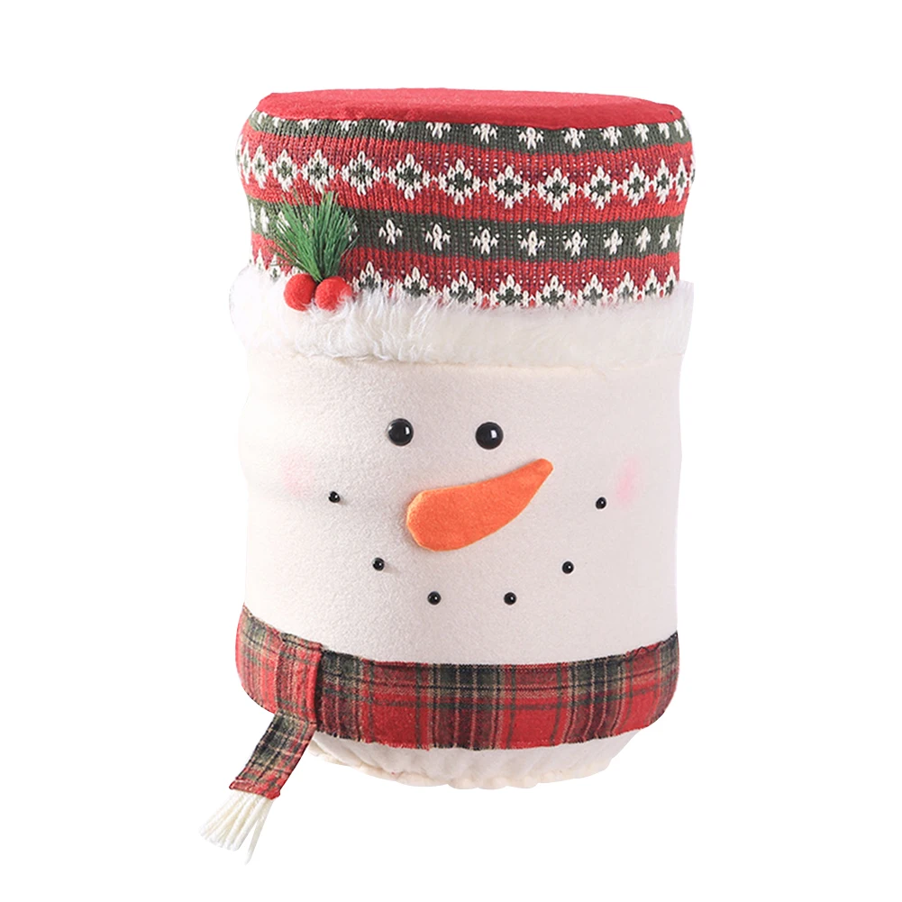 New Christmas Elk Snowman Water Dispenser Container Bottle Dust Cover Xmas Decor