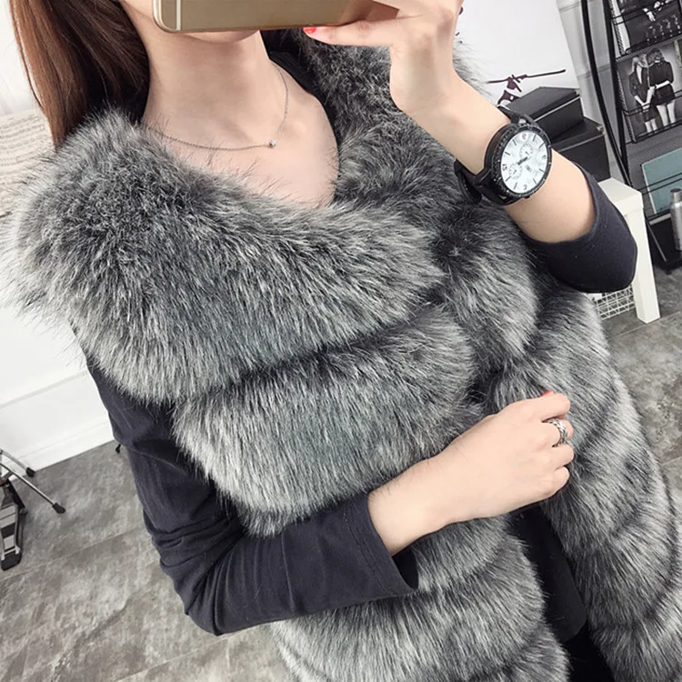 Роскошный Норковый жилет из искусственного меха XXL Женские пальто зима манто femme hiver длинный жилет с капюшоном из искусственного меха жилет FW132