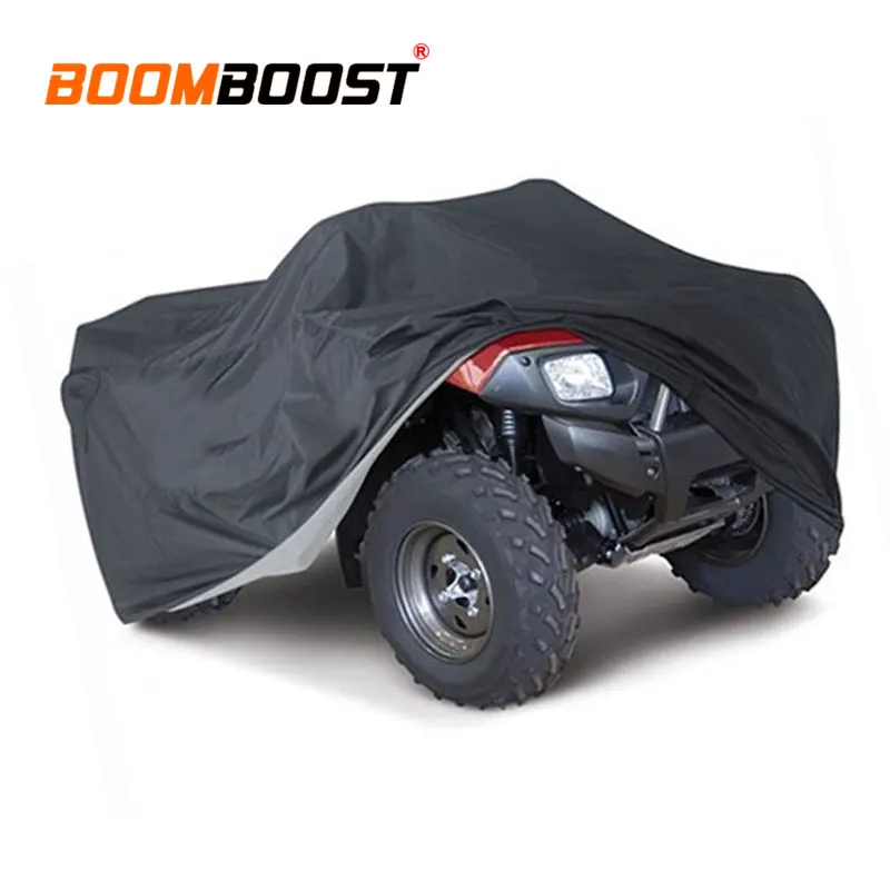 

For P/olaris H/onda Y/amaha S/uzuki Motorcycle Waterproof Cover Quad Bikes ATV 190T Sun Rain Resistant Black Universal XXXL