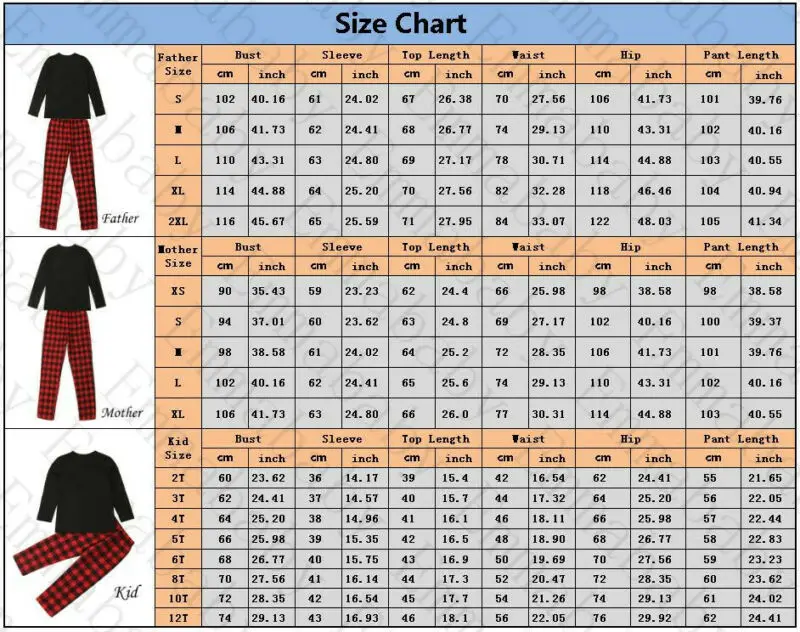 Комплект одинаковых рождественских пижам для всей семьи; одежда для сна в клетку для взрослых; одежда для сна в клетку с длинными рукавами; сезон осень-весна;