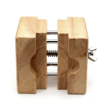 Квадратная винтажная открывалка деревянная коробка для часов держатель Мини Механизм Ремонт инструмент часовщика зажим отрегулировать тиски