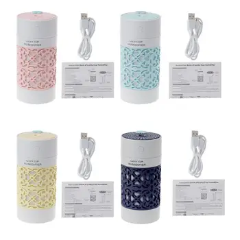 

LED Mini Air Humidifier Essential Oil Diffuser Color Night Light Electric USB Aromatherapy Maker for Home Office Car M2EE