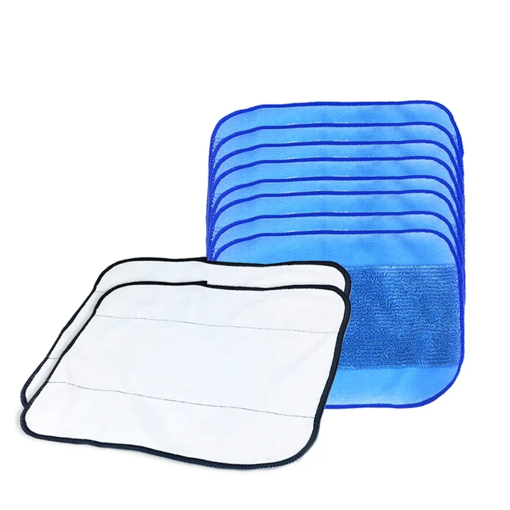 Микрофибра 8 шт. влажные и 2 шт. сухие тряпки Pro-Clean для уборки робот салфетки для робота-пылесоса iRobot Braava Minit 4200 5200 5200C 380 380T