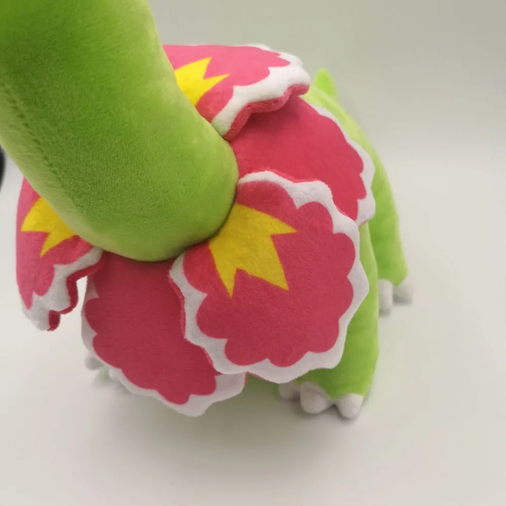 40*29 см мультфильм Карманный животное Meganium мягкая плюшевая кукла игрушка Chikorita Evolution Дети Рождественский подарок игрушки SA3215