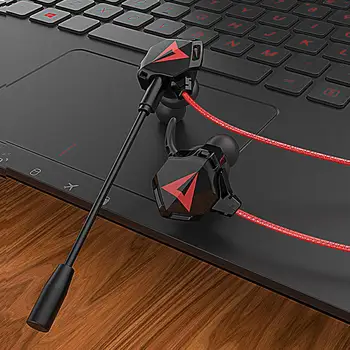 

Mounchain Eat Chicken Gaming Earphones Stereo PC Bass with Mic Wired Vibration Games Headphoe PUBG Earphones