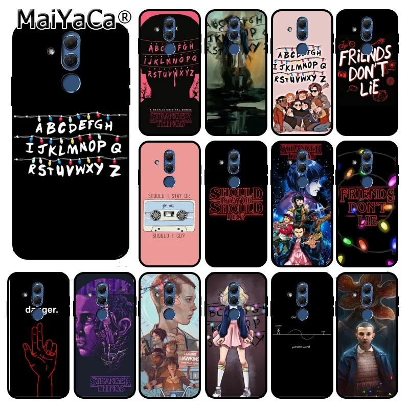 

MaiYaCa Christmas Lights should stay Stranger Things Phone Case for Huawei Mate 10 20 Lite 20X Mate20 10 Pro Mate9 Nova3 3i