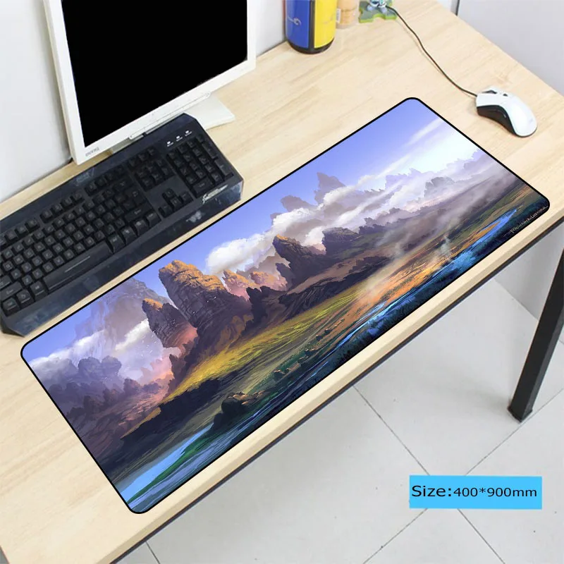  Fantasy Mountain Fantasy Lock Edge Gaming Mouse Pad Computer for League Of Legends Dota CSGO Gamer 